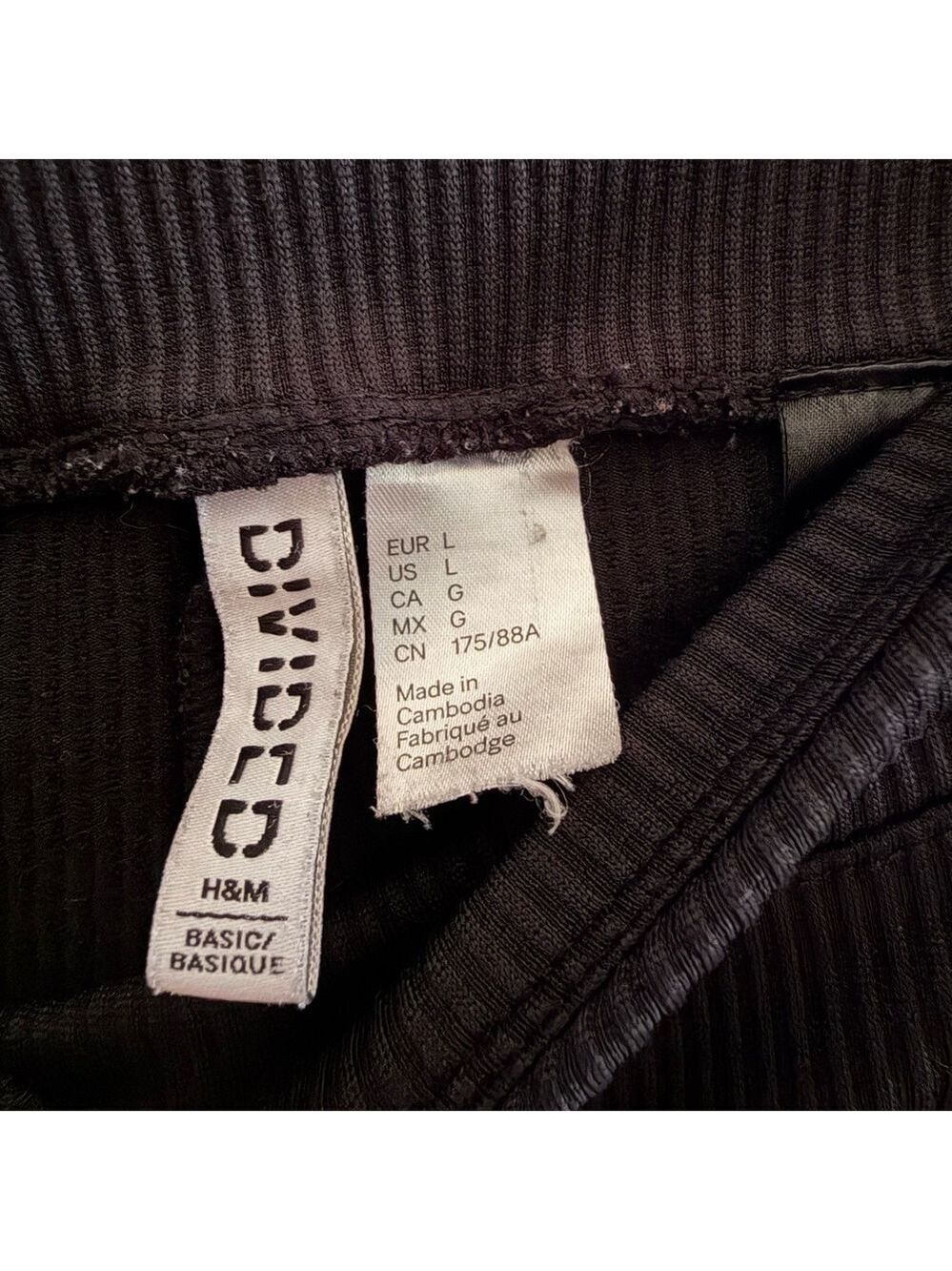 H&M Divided Black High-Waisted Leggings - Large - Picture 5 of 9